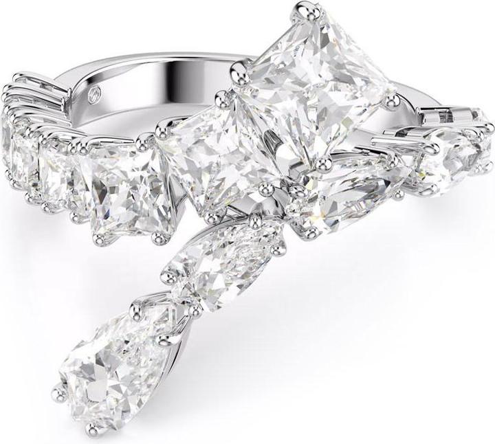 Produktbild Swarovski Matrix Ring Verschiedene Schliffe Weiss (58)