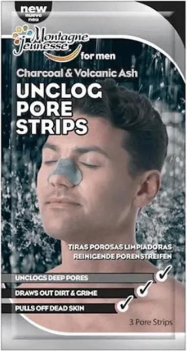 Immagine prodotto 7th Heaven Montagne Jeunesse Carbone di cenere vulcanica Unclog Pore Strips 3 unità (Panni pulizia)