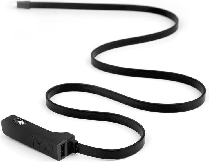 Actual product image Tylt RIBBN Dual Car Charger USB-C Black