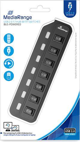 Image du produit MediaRange MRCS504 AVC (USB-A, 7 Ports)