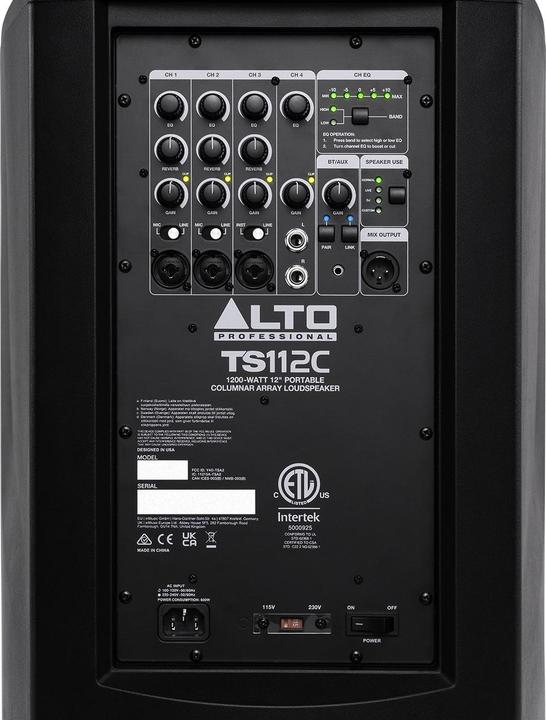 Actual product image Alto Professional TS112C (Active speakers)