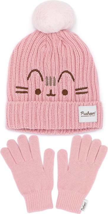 Actual product image Pusheen The Cat Knitted Hat & Gloves Set
