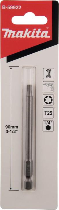 Actual product image Makita Inserto lungo Torx T25 (T25)