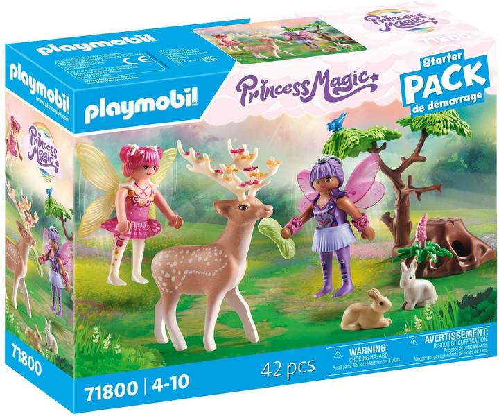 Actual product image Playmobil Fairies with cute forest animals (71800, Playmobil Princess Magic)