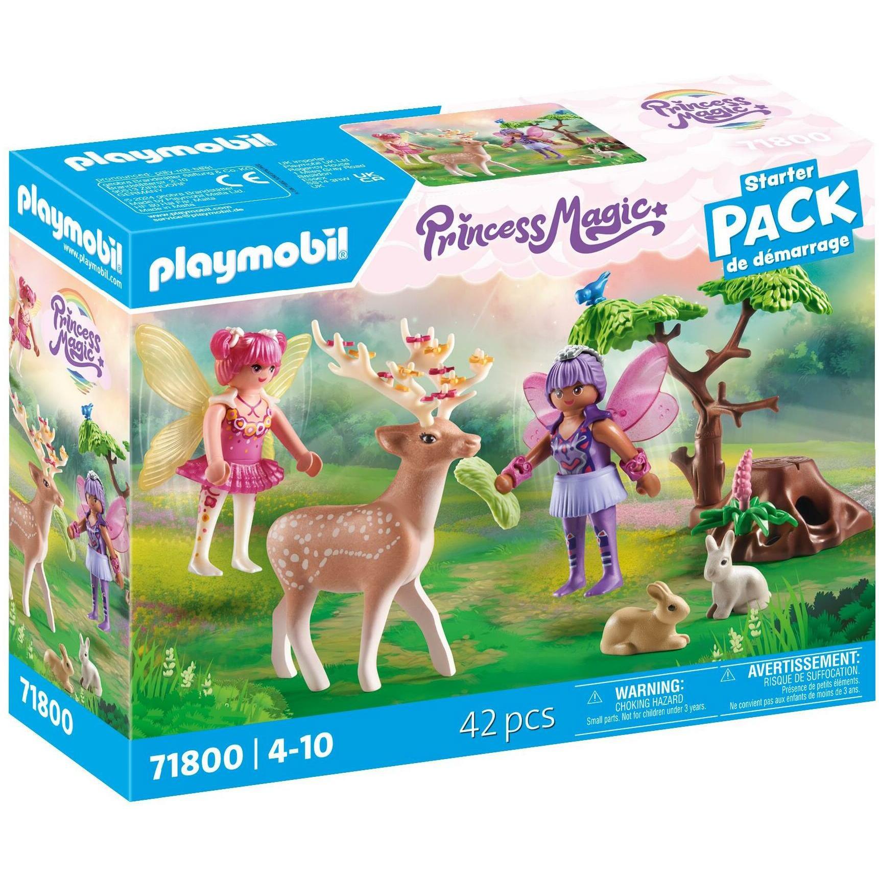 Playmobil 71800 Feen mit süssen Waldtieren (71800, Playmobil Princess Magic)