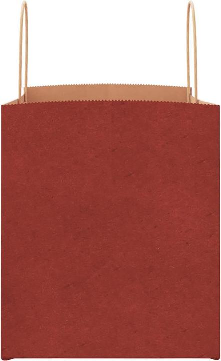Actual product image VidaXL Kraft paper bags 50 pcs. with handle red 32x22x24 cm paper bag (Gift bag, 50 x)
