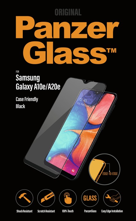 Produktbild PanzerGlass Edge to Edge (1 Stück, Samsung Galaxy A20e)