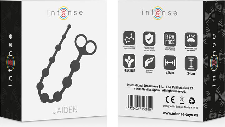 Produktbild Intense Jaiden Anal Beads Schwarz