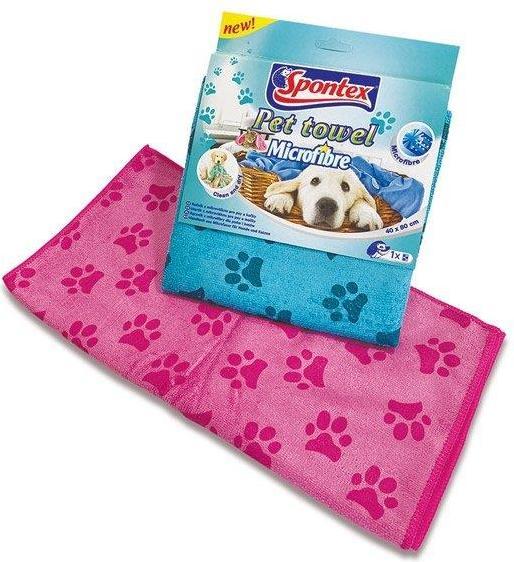 Spontex Cloth Micfrofibre Serviettes Pour Animaux Domestiques 40x80cm