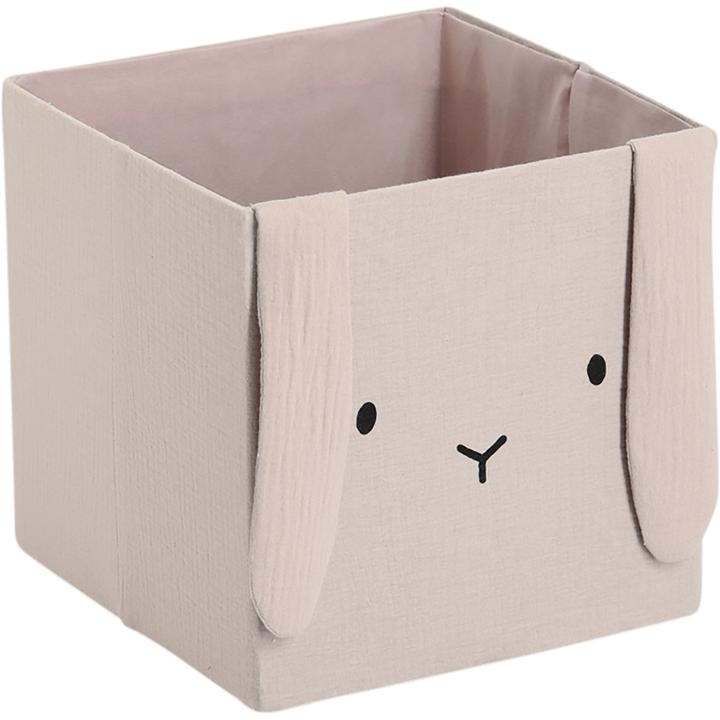 Produktbild Zeller Present Aufbewahrungsbox Hase Musselin 28x28x28 cm (28 x 28 x 28 cm, 21.95 l)