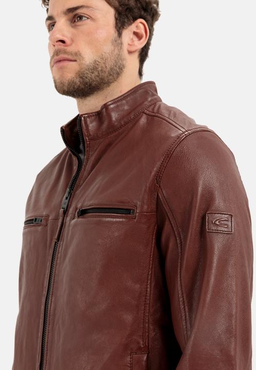 Actual product image Camel Active Leather blouson with stand-up collar (48)