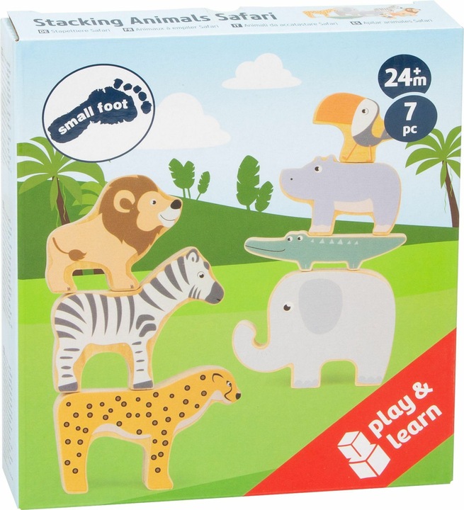 Actual product image small foot Stacking animals Safari