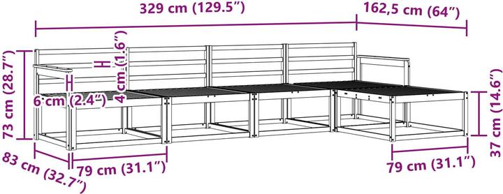 Produktbild vidaXL Gartenmöbel