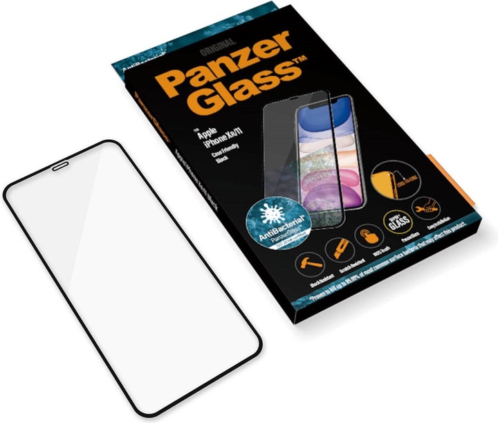 Actual product image PanzerGlass edge to edge (1 Piece, Apple iPhone 11, Apple iPhone XR)