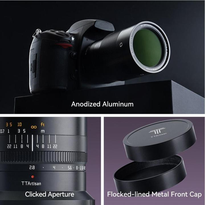 Immagine prodotto TTArtisan 100 mm F2.8 macro compatibile con Fuji X (Fujifilm Fujica-X, Full-frame)