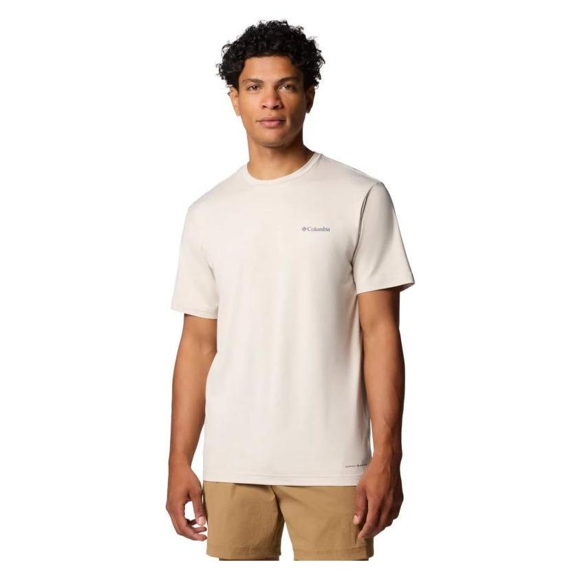 Columbia, Herren, Shirts, Kwick – T-Shirt Mit „Hike Back“-Grafik, (L)