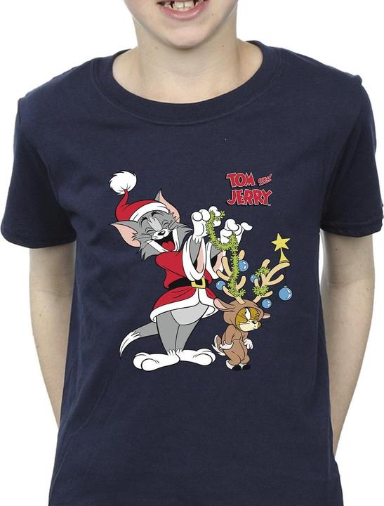 Actual product image Tom & Jerry Boys Christmas Reindeer T-Shirt (128)
