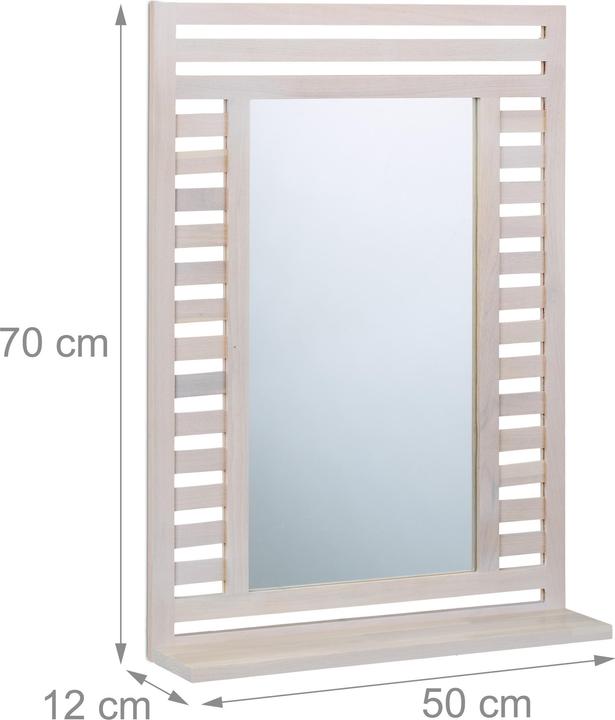 Relaxdays Badspiegel (50 x 70 cm)