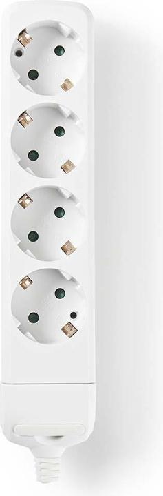 Nedis Contatto per ciabatta con Protec Cion 4 prese, bianco (0 m)