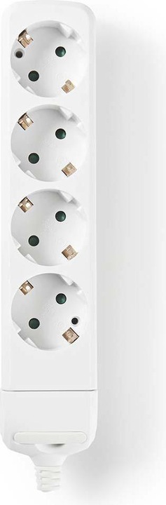 Productafbeelding Nedis Contactdoos met contact Protec Cion 4 stopcontacten, wit (0 m)