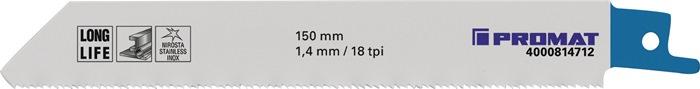 Immagine prodotto Nordwest Handel AG Lama per sega circolare L.150mm L.19mm TPI 18 1,4mm 5 pezzi/cartoncino
