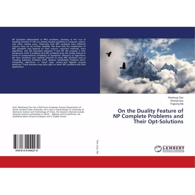 Thumbnail - On the Duality Feature of NP Complete Problems and Their Opt-Solutions, Ratgeber von Tingsong Ma, Wenhong Tian, Wenxia G...