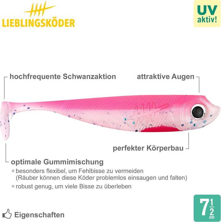 Actual product image Lieblingsköder Pinky (murky water, clouds) (15 cm)
