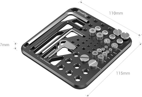 Actual product image SmallRig 3184 Screw and Hex Key Storage Plate (Various video accessories)