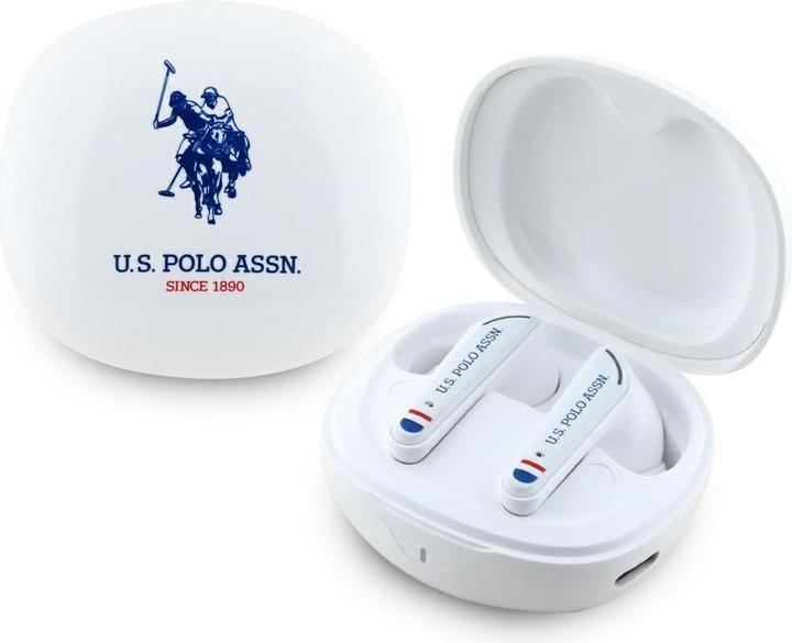 U.S. Polo TWS US Polo DH Logo Bluetooth Headphones - White (Docking, Kabellos)