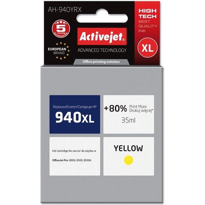 Activejet, Druckerpatrone, AH-909 Premium version - 35 ml - mit hoher Kapazität (Y)