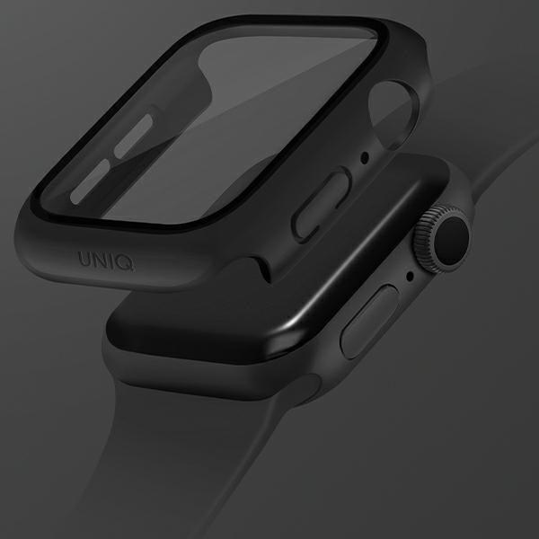 Actual product image Uniq etui Nautic Apple Watch Series 7/8 45mm czarny/black