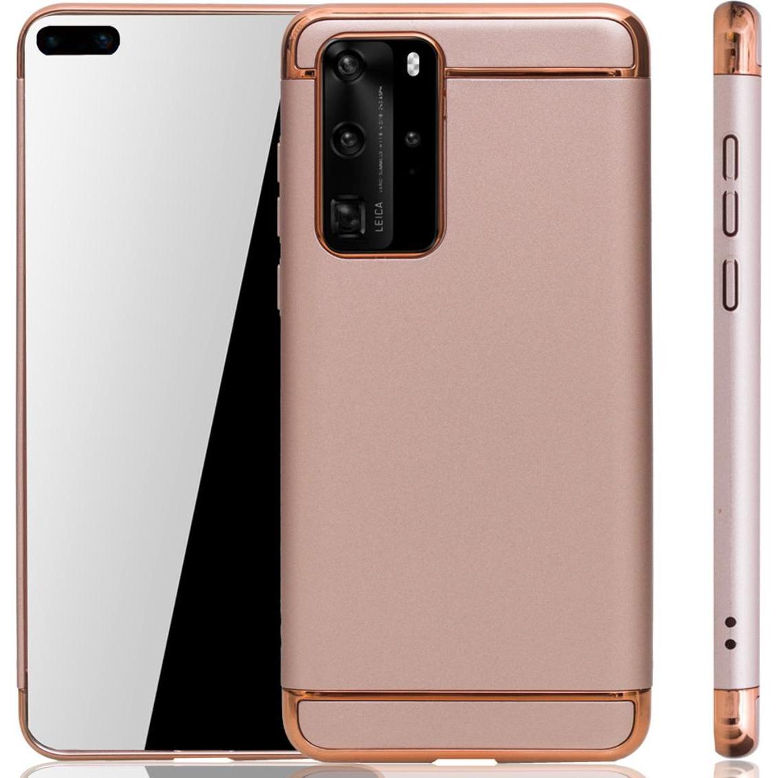 König Design Huawei P40 Hülle Case Handy Cover Schutz Tasche Schutzhülle Bumper Etuis Pink (Huawei P40), Smartphone Hüll...