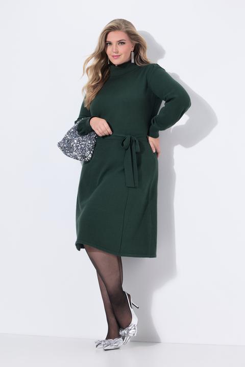 Produktbild Miamoda Strickkleid, Midilänge, Rollkragen, Taillengürtel (42, 44)