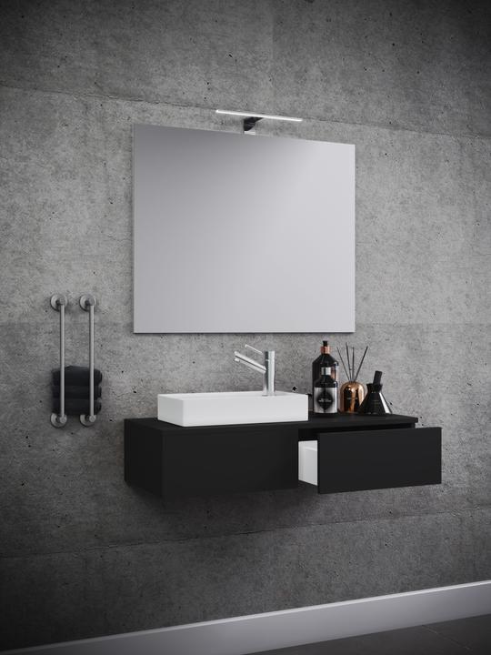 Actual product image VCM 3-piece guest toilet wash place washbasin Gudas mirror