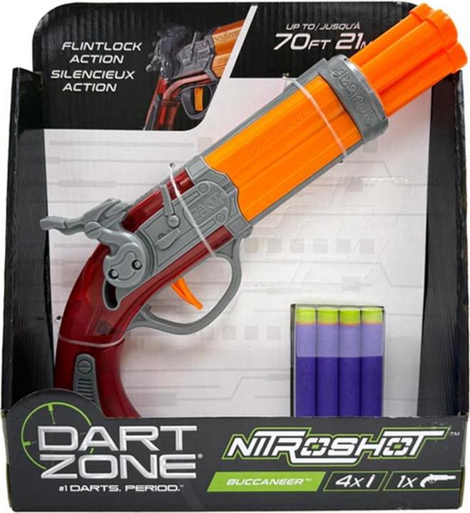 Produktbild Dart Zone Piraten-Action mit 4-Schuss-Trommel