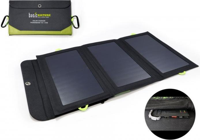 Produktbild Outdoor Spirit Solar-Ladegerät 'Powerbank' (10000 mAh, 21 W)
