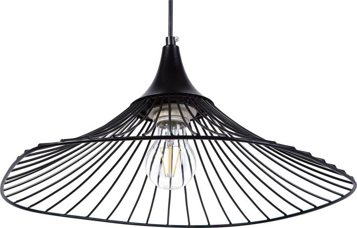 Produktbild Beliani Hängeleuchte schwarz Kegelform MAZARO (E27)