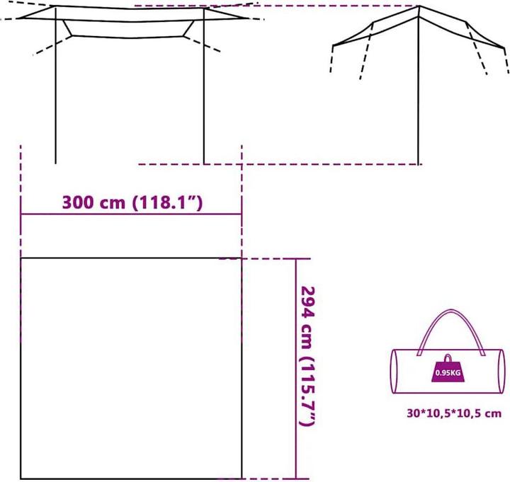 Image du produit VidaXL Tarp étanche (Bâche, 0.95 kg)