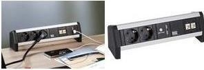 Actual product image Bachmann Facility System DESK 2 x Schuko, 1 x USB Charger, 2 x Cat6 creates optimal conditions for the (2 x, CEE 7/3, 2 m)