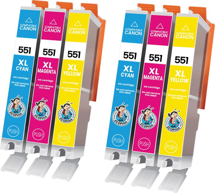 ECOPrint Kompatibel Canon 3x CLI-551XL Pack (CMYK)