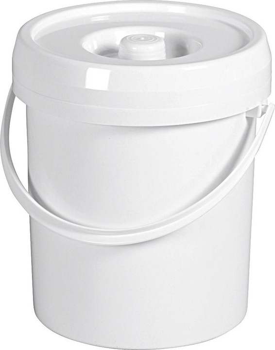Lockweiler Seau à couches avec couvercle blanc 7 L