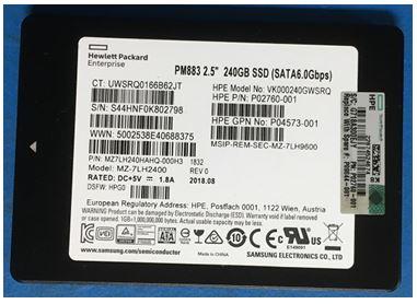 Actual product image HPE P09685-B21 (240 GB, 2.5")