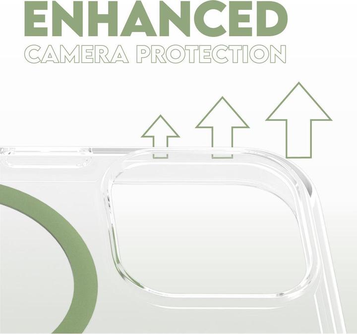 Actual product image PanzerGlass CARE Flagship Case Urban Combat w. Green MagSafe iPhone '24 6.3" Pro (Apple iPhone 16 Pro)