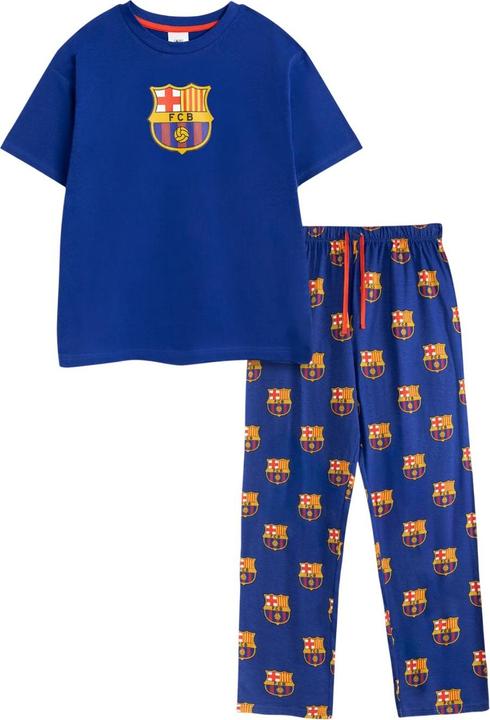 FC Barcelona Schlafanzug mit langer Hose kurzärmlig