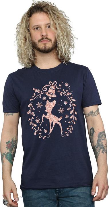 Immagine prodotto Disney Bambi Christmas Wreath Maglietta Uomo (M)