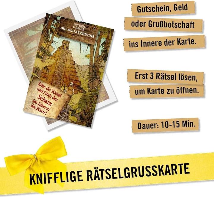 Actual product image Hidden Games The treasure hunt - puzzle card (German, 1 Players)