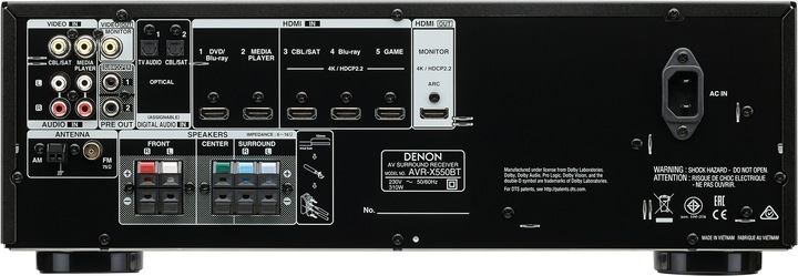 Produktbild Denon Avr-X550bt (5.2 Kanal, FM)