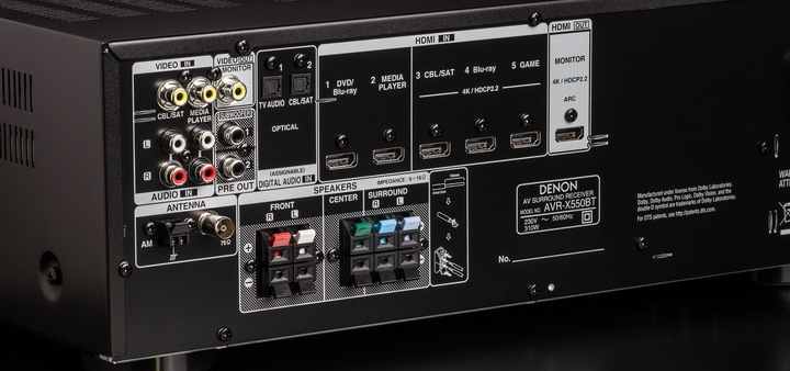 Produktbild Denon Avr-X550bt (5.2 Kanal, FM)