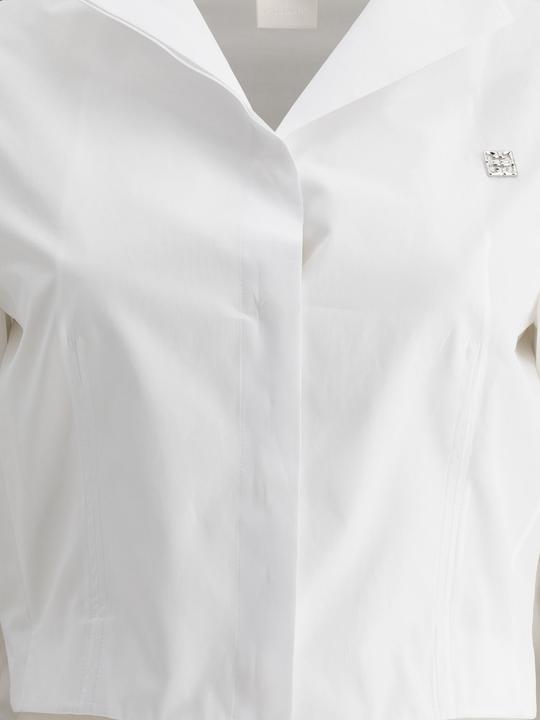 Immagine prodotto Givenchy Cropped poplin shirt (36)