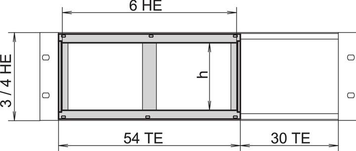 Produktbild Schroff Horizontaler Kartenausbau - HORIZ.AB. 3HE VO LD HI VT